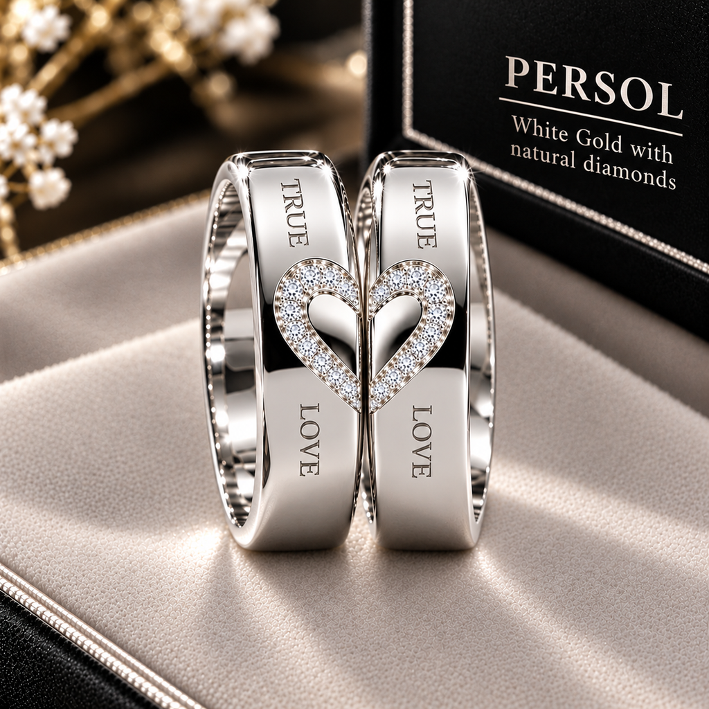 Edición de Anillos de Boda de Diamantes True Love