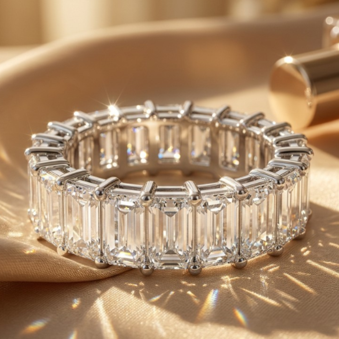 Anillo De Diamantes Eterno 