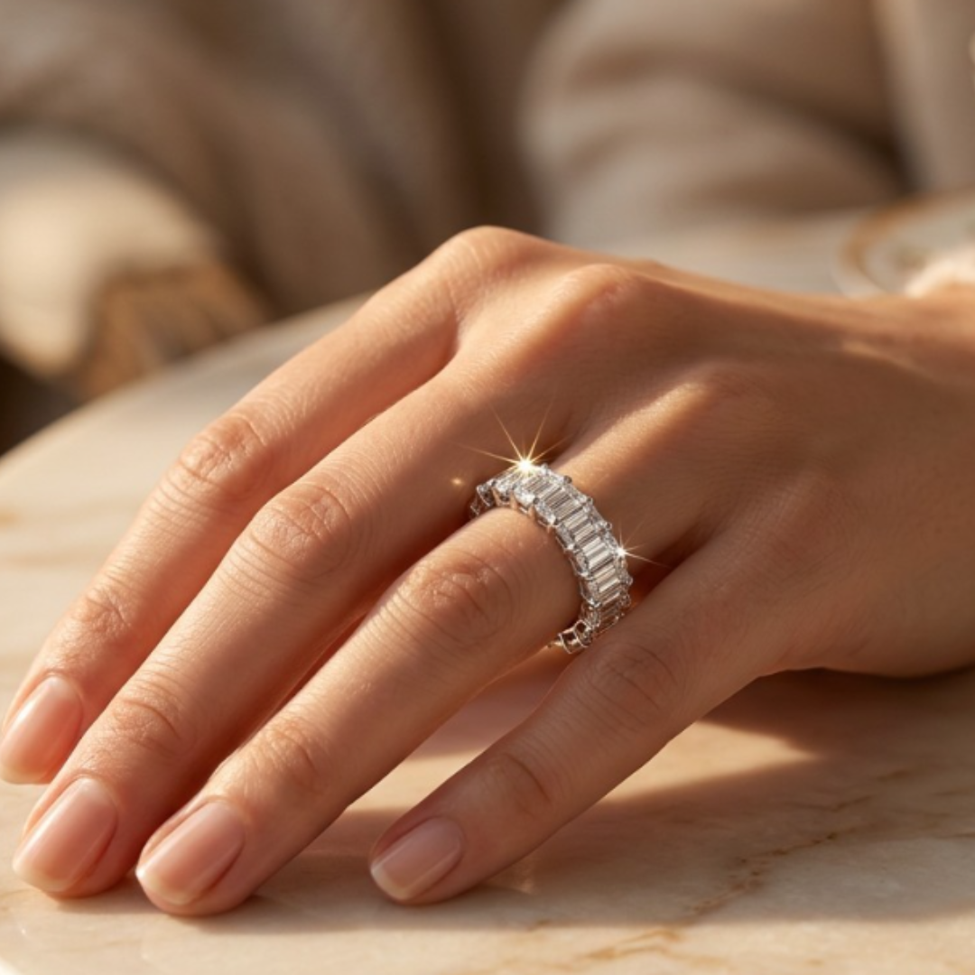 Anillo De Diamantes Eterno 