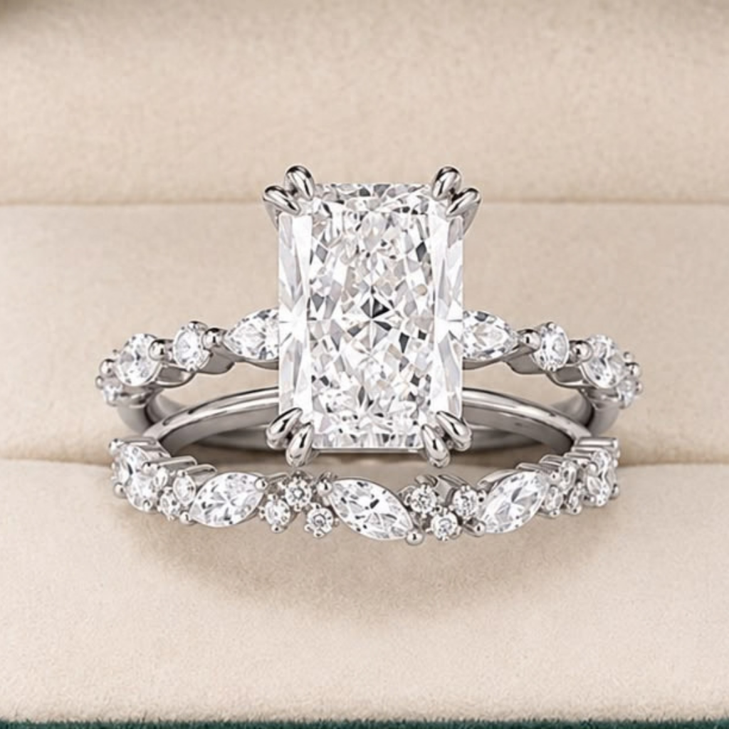 Anillo De Diamantes Compromiso