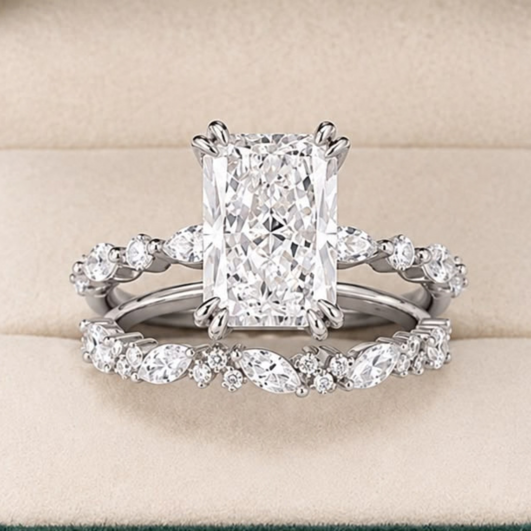 Anillo De Diamantes Compromiso