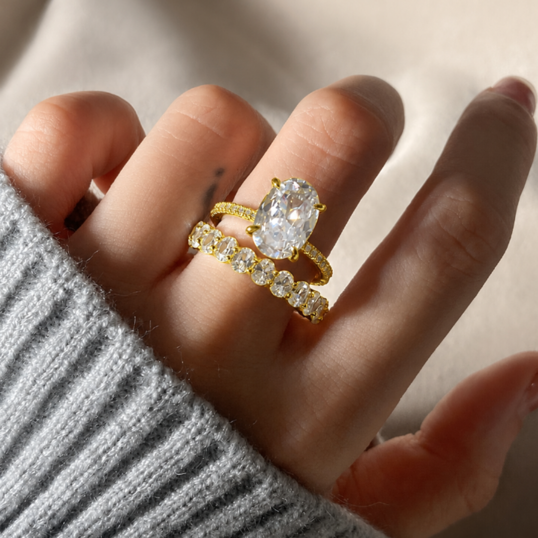 Anillo De Compromiso Doble