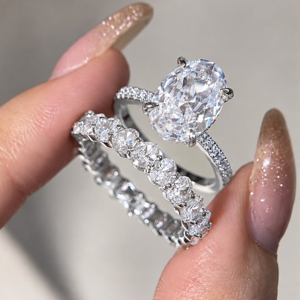 Anillo De Compromiso Doble