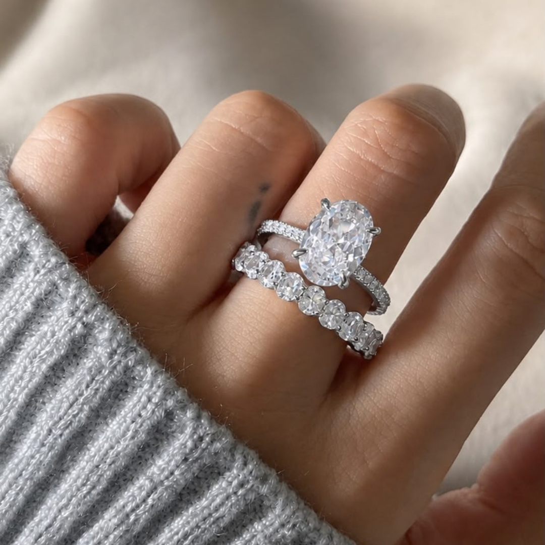 Anillo De Compromiso Doble
